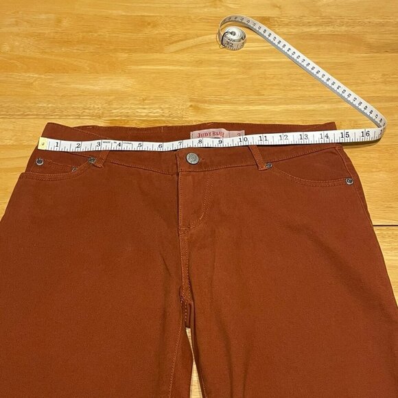 Judy Blue Ochre Burnt Orange Brown Soft Denim Skinny Jeans Women's Size 3 (26) - Picture 12 of 14